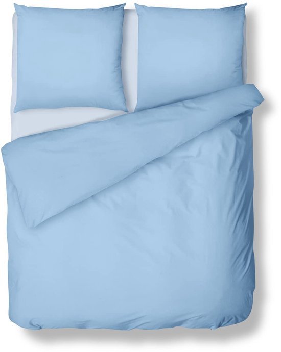 Unyqoos® Lichtblauw zomerbeddengoed set van microvezel met ritssluiting