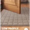 Unyqoos® Stijlvolle en Functionele Deurmat voor Binnengebruik, Absorberend en Antislip Ontwerp, 61 x 92 cm, Kaki