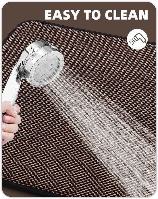Unyqoos® Superabsorberende Badmat van Gelamineerd Traagschuim met Antislip Achterkant voor Badkamercomfort
