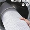 Unyqoos® Zwarte zachte badmat met antislip en waterabsorberend microvezelmateriaal