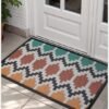 Unyqoos® Kleine deurmat met antislip en vuilopvang voor binnen en buiten gebruik, 32x59 cm