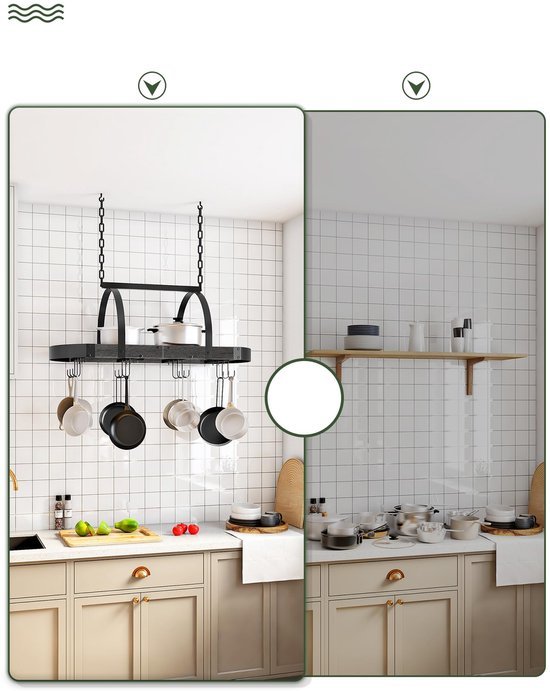 550x691-42.jpg Unyqoos® Ruimtebesparend hangend keukenkastrek met 12 haken voor georganiseerde keuken