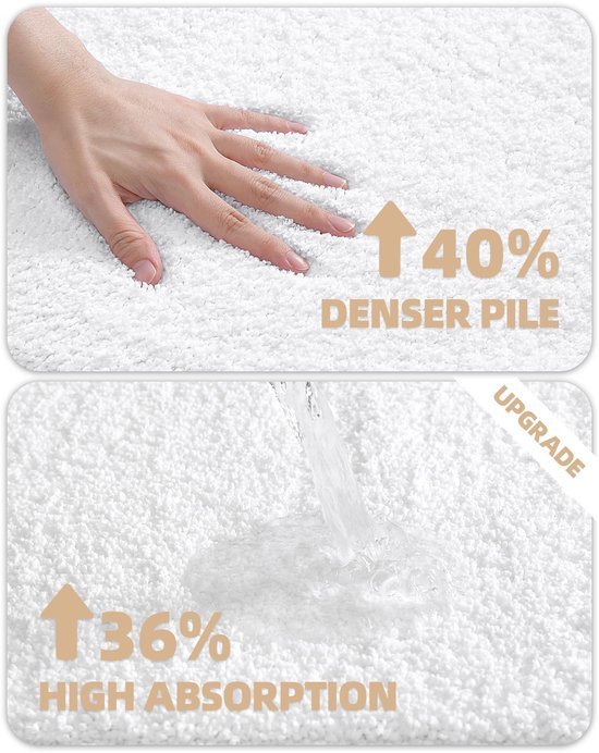550x692-10.jpg Unyqoos® Zachte en Antislip Badmat in Witte Kleur voor Veilige Badkamerervaring