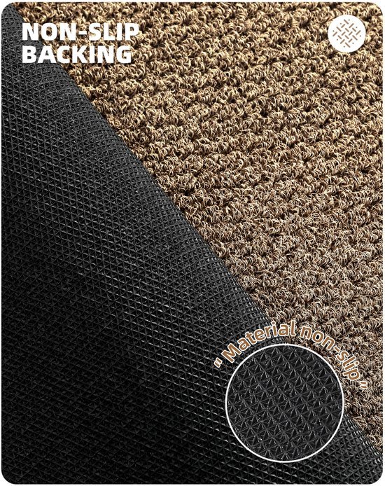 Unyqoos® antislip deurmat voor binnen en buiten, wasbaar en absorberend
