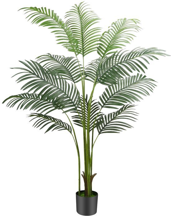 Unyqoos® Levensechte kunstpalm van 160 cm voor stijlvol interieur en exterieur