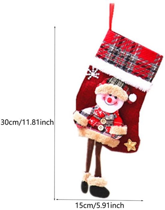 550x699-7.jpg Unyqoos® Set van 4 Kerstsokken met Decoratieve Motieven voor Feestelijke Versiering