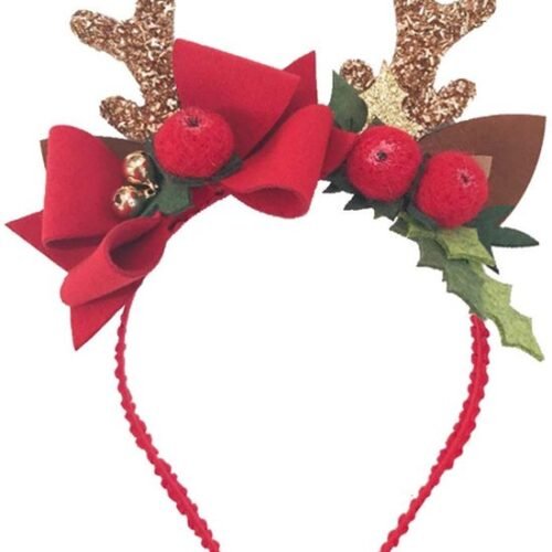 550x699-8.jpg Unyqoos® Schattig rendier haarband met strik voor feestelijke kerstsfeer