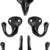 550x700-15.jpg Unyqoos® Set van vijf stijlvolle zwarte haken voor garderobe en interieurdecoratie