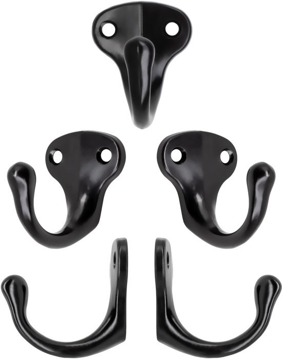 550x700-15.jpg Unyqoos® Set van vijf stijlvolle zwarte haken voor garderobe en interieurdecoratie
