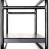Unyqoos® Modern zwart metalen wandrek voor stijlvolle en efficiënte opslag