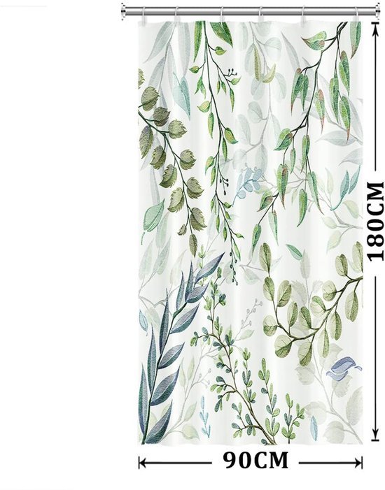 550x701-4.jpg Unyqoos® Stijlvol Douchegordijn Met Eucalyptus Print Voor Moderne Badkamerdecoratie