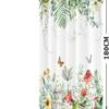 Unyqoos® Stijlvol en Functioneel Waterdicht Douchegordijn met Uniek Eucalyptus en Vlinderontwerp