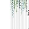 Unyqoos® Stijlvol Groen Blad Douchegordijn met Eucalyptusmotief voor Moderne Badkamerinrichting