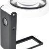 Unyqoos® Opvouwbaar vergrootglas met LED-verlichting en standaard voor nauwkeurige inspectie