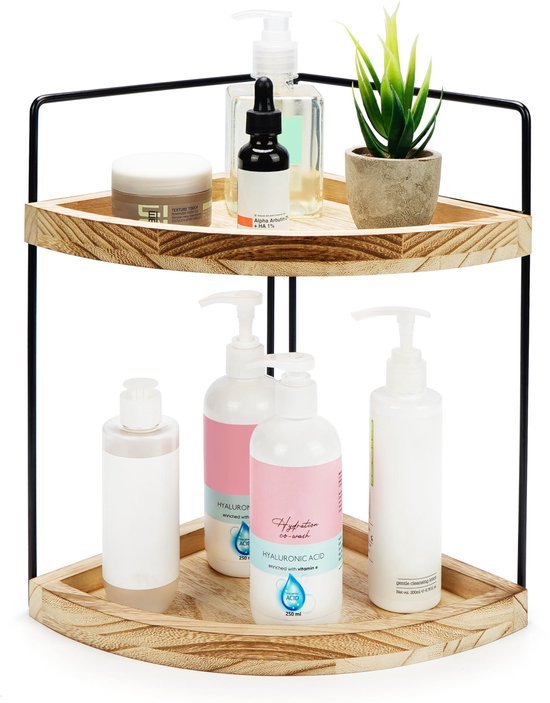 Unyqoos ® Multifunctioneel 2-laags Hoekrek voor Badkamer en Keuken