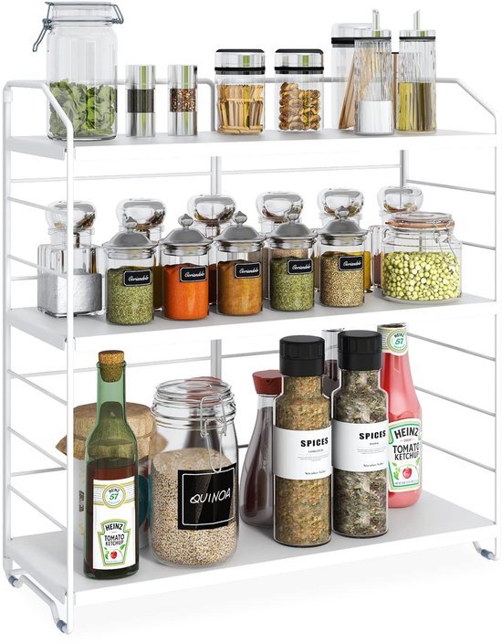 550x705-12.jpg Unyqoos® Verstelbaar en Multifunctioneel Opbergrek voor Keuken, Badkamer en Slaapkamer
