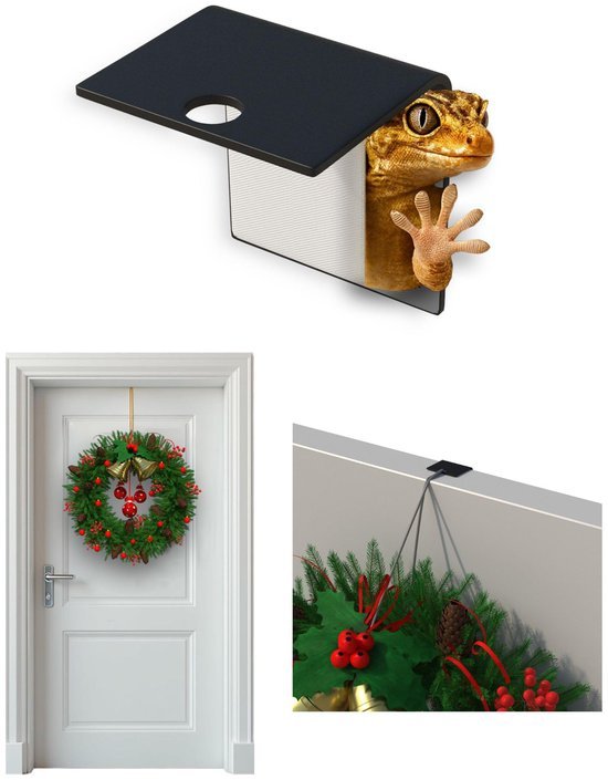 550x705-19.jpg Unyqoos® Onzichtbare zwarte deurhaak voor kransen en decoraties zonder boren