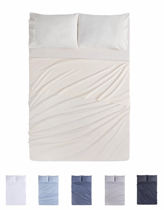 550x705-3.jpg Unyqoos® Vierdelige set beddengoed met hoeslaken en kussenslopen van microvezel