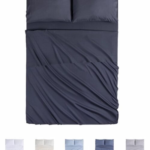 550x705-4.jpg Unyqoos® Vierdelig Beddengoedset met Spannlaken en Kussenslopen van Microvezel