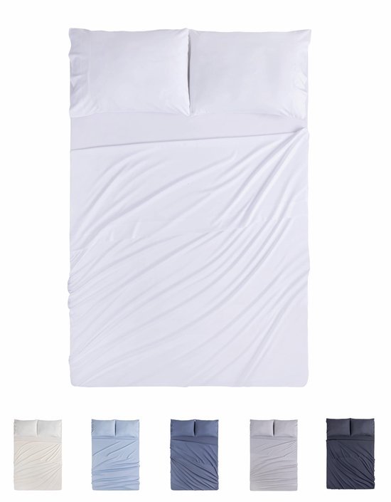 550x705-5.jpg Unyqoos® Vierdelige beddengoedset met hoeslaken en twee kussenslopen