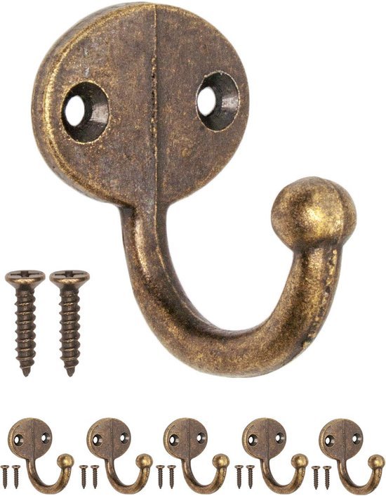 550x706-8.jpg Unyqoos® Set van vijf elegante wandhaken in antiek bronzen stijl voor diverse ruimtes