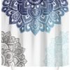 Unyqoos® Stijlvol Douchegordijn Met Boho Mandala Design En Waterafstotend Effect Voor Frisse Badkamerervaring