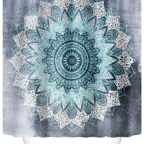 Unyqoos® Elegant Douchegordijn met Mandala Motief en Schimmelbestendige Eigenschappen voor Badkamer