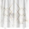 550x707-4.jpg Unyqoos® Luxueus Douchegordijn met Modern Marmerdesign en Antischimmeleffect voor Stijlvolle Badkamers