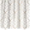 550x707-6.jpg Unyqoos® Stijlvol Geel Driehoeken Douchegordijn met Gouden Accenten en Antischimmeleffect
