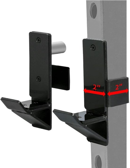 Unyqoos® Robuuste en J-haken voor power rack en fitness racks