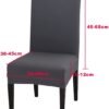 Unyqoos® Stretchbare en Wasbare Stoelhoezen Set van 6 voor Diverse Gebruiken in Huis en Horeca