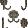 550x709-2.jpg Unyqoos® Set van 5 klassieke dubbele haken in antiek bronzen ontwerp voor veelzijdig gebruik