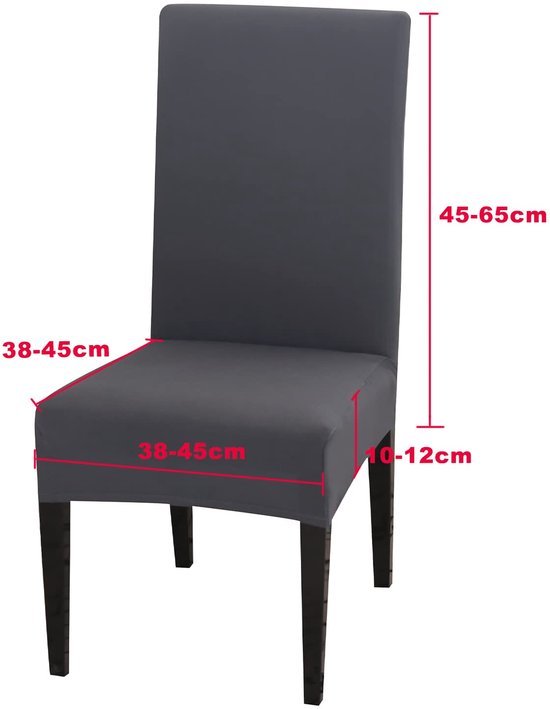 Unyqoos® Stretchbare en Wasbare Stoelhoezen Set van 6 voor Diverse Gebruiken in Huis en Horeca