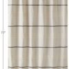 Unyqoos® Elegant Douchegordijn van Linnen en Polyester met Versterkte Ophangogen