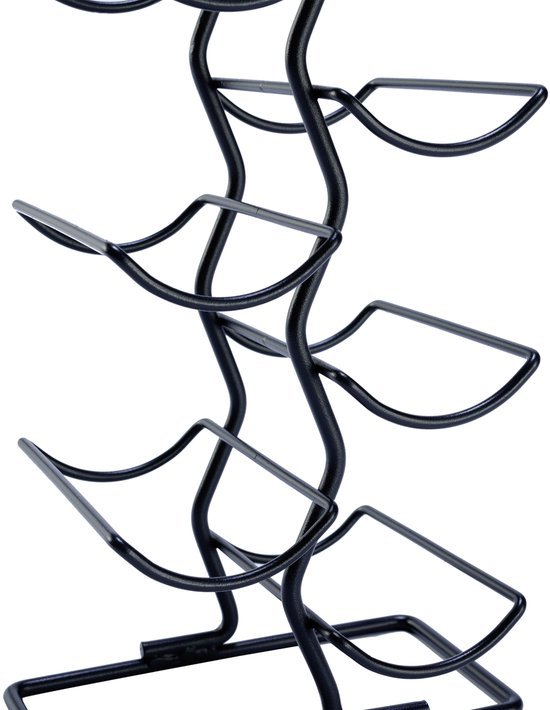 550x710-3.jpg Unyqoos® Industrieel wijnrek voor twaalf flessen met stijlvol zwart ontwerp