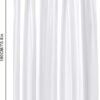 Unyqoos® Waterafstotend en Schimmelwerend Douchegordijn met Ringen, 180 x 180 cm, Wit