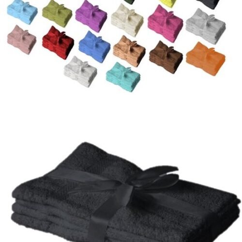 550x711-3.jpg Unyqoos® Zachte en Luxe Handdoekenset van 4 Stuks voor Optimaal Comfort in Zwart