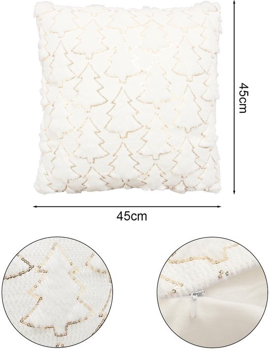 550x712-5.jpg Unyqoos® Set van 2 decoratieve kussenslopen met kerstboomdesign voor huisdecoratie