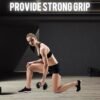 550x713-1.jpg Unyqoos® Zilverkleurige C-vormige handgreep voor veelzijdige krachttraining thuis en in de sportschool