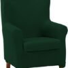 Unyqoos® Groene hoes voor relaxstoel met elastische pasvorm en jacquard kwaliteit