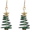 Unyqoos® Elegante spiraalvormige kerstboomoorbellen voor feestelijke gelegenheden