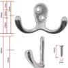 550x714-9.jpg Unyqoos® Set van 5 stijlvolle dubbele haken voor garderobe en badkamer