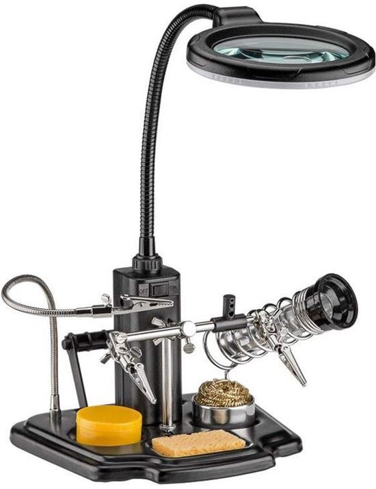 550x714.jpg Unyqoos® Soldeerhulp met Vergrootglas en LED-verlichting voor Precisiewerk