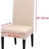 Unyqoos® Universele Stretch Stoelhoezen Set van 4 voor Diverse Gelegenheden in Beige