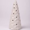 Unyqoos® Set van drie moderne keramische dennenboom sculpturen voor sfeervolle kerstdecoratie