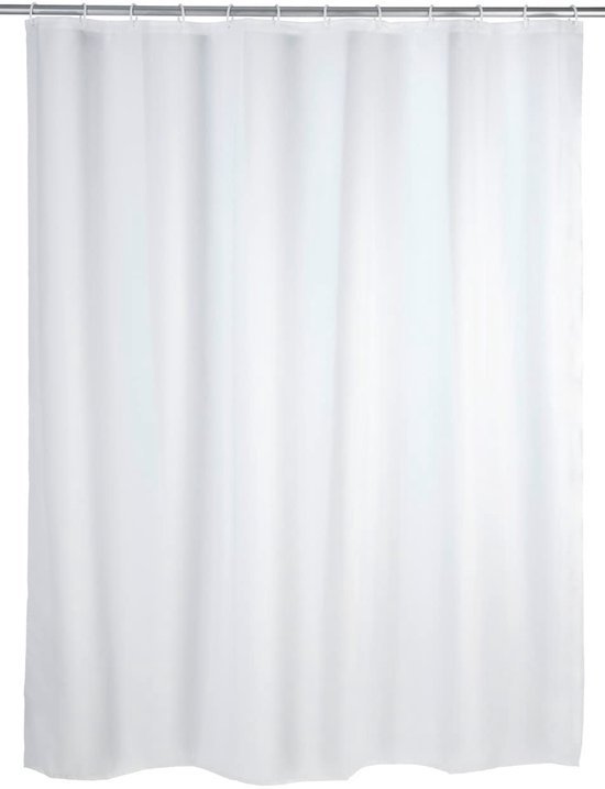 Unyqoos® Wit Douchegordijn Waterdicht en Onderhoudsvriendelijk voor Douche en Badkuip 180 x 200 cm met Ringen