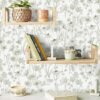 550x718-19.jpg Unyqoos® Waterdicht decoratief behang met bloemen en vogels voor interieur 44 x 1000 cm