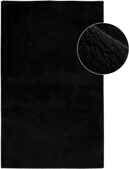 550x718-21.jpg Unyqoos® Zwarte wasbare badmat met antislip en zachte touch voor badkamer