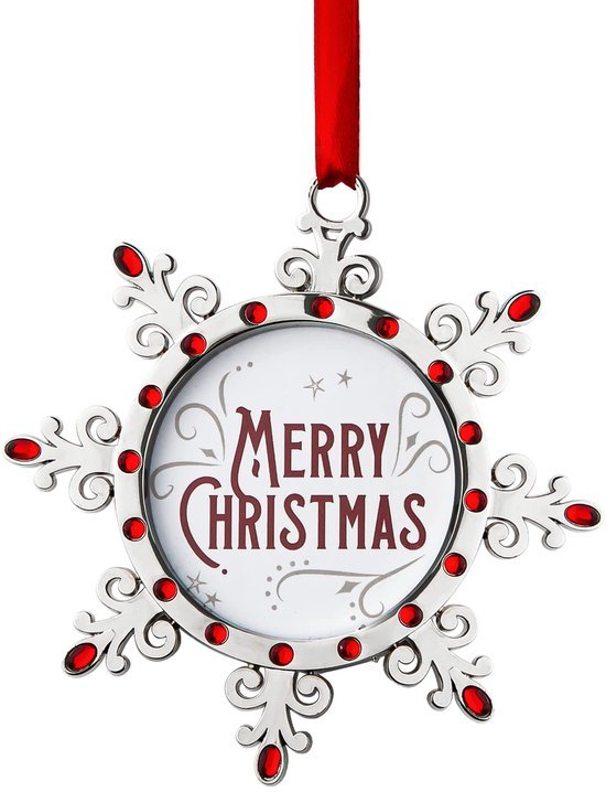 550x718-23.jpg Unyqoos® Sneeuwvlok Kerstfoto-ornament voor Persoonlijke Boomdecoratie met Rode Edelstenen