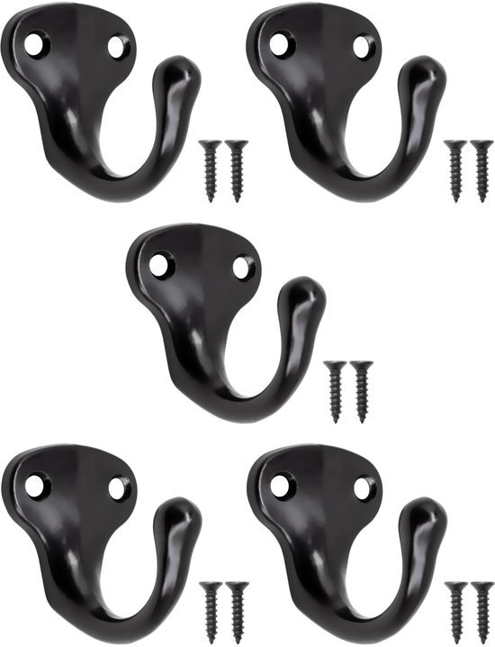 550x718-31.jpg Unyqoos® Set van vijf stijlvolle zwarte haken voor garderobe en interieurdecoratie